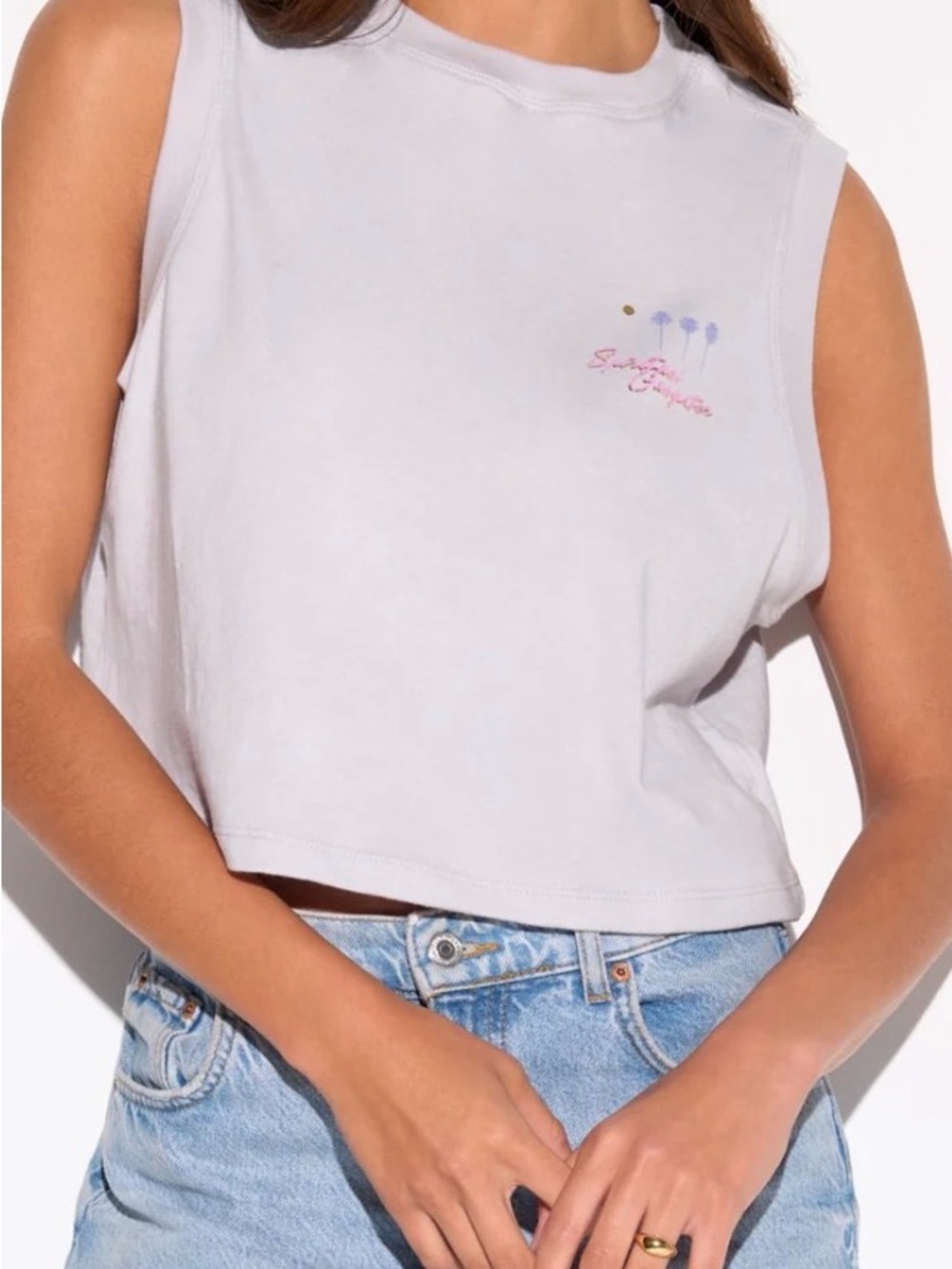 Spiritual Gangster Palm Crawford Crop Tank